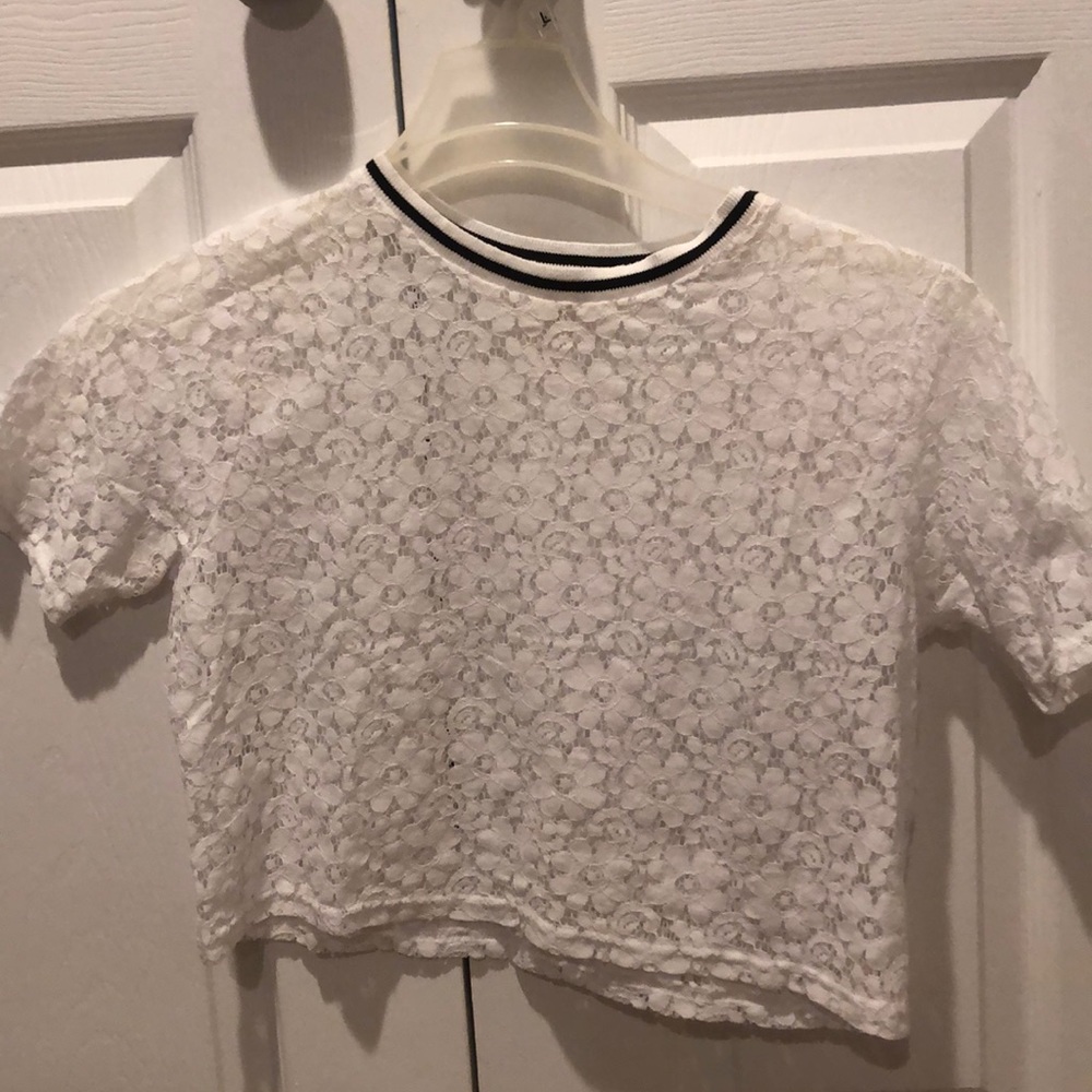 White lace T-shirt